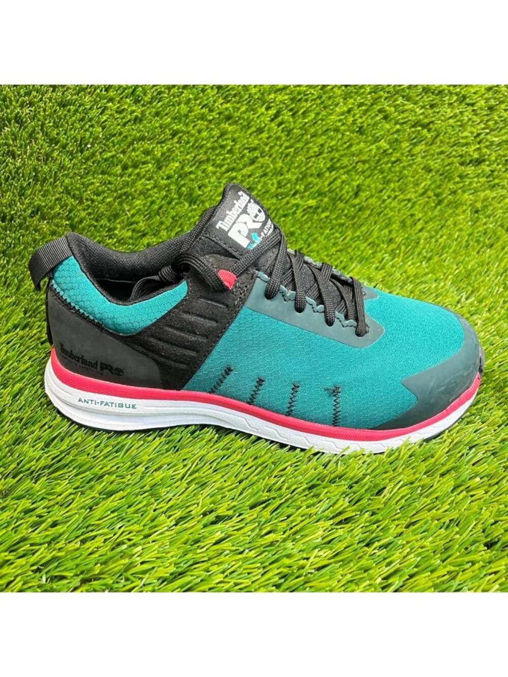 Timberland PRO Overdrive Womens Size 5.5 Blue Composite‎ Toe Safety Work Shoes